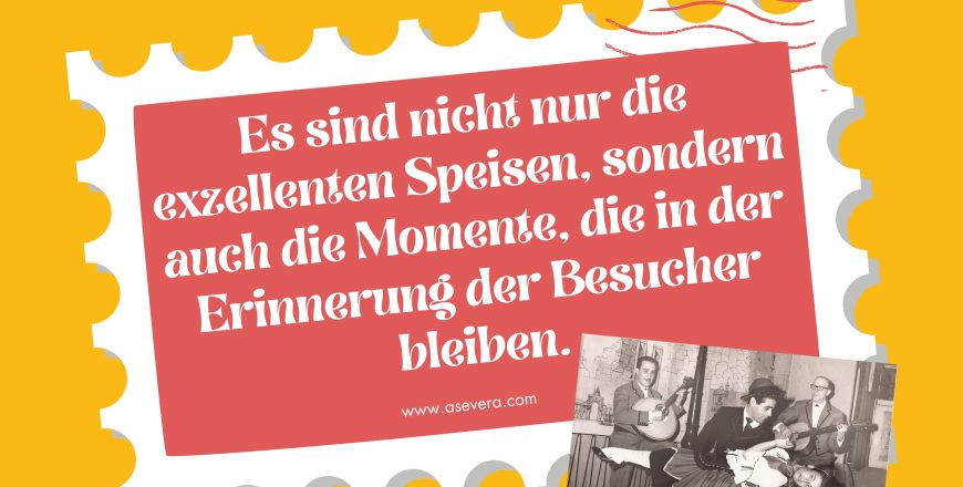 Es sind nicht nur die exzellenten Speisen, sondern auch die Momente, die in der Erinnerung der Besucher bleiben.