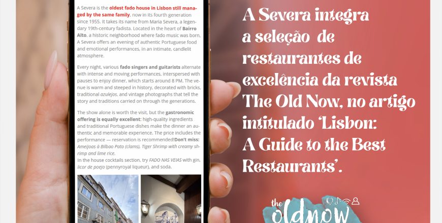 Severa was recognized by The Old Now magazine!